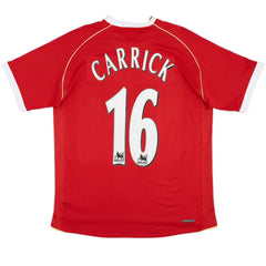 Carrick #16 Retro Manchester United Home Jersey 2006/07 