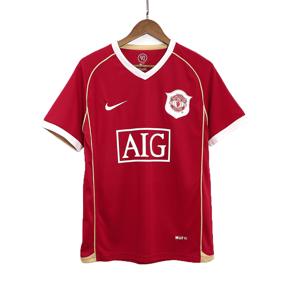 Carrick #16 Retro Manchester United Home Jersey 2006/07 