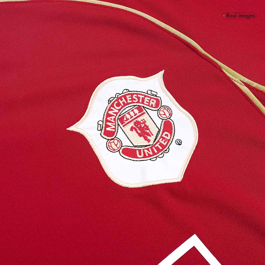 Carrick #16 Retro Manchester United Home Jersey 2006/07 