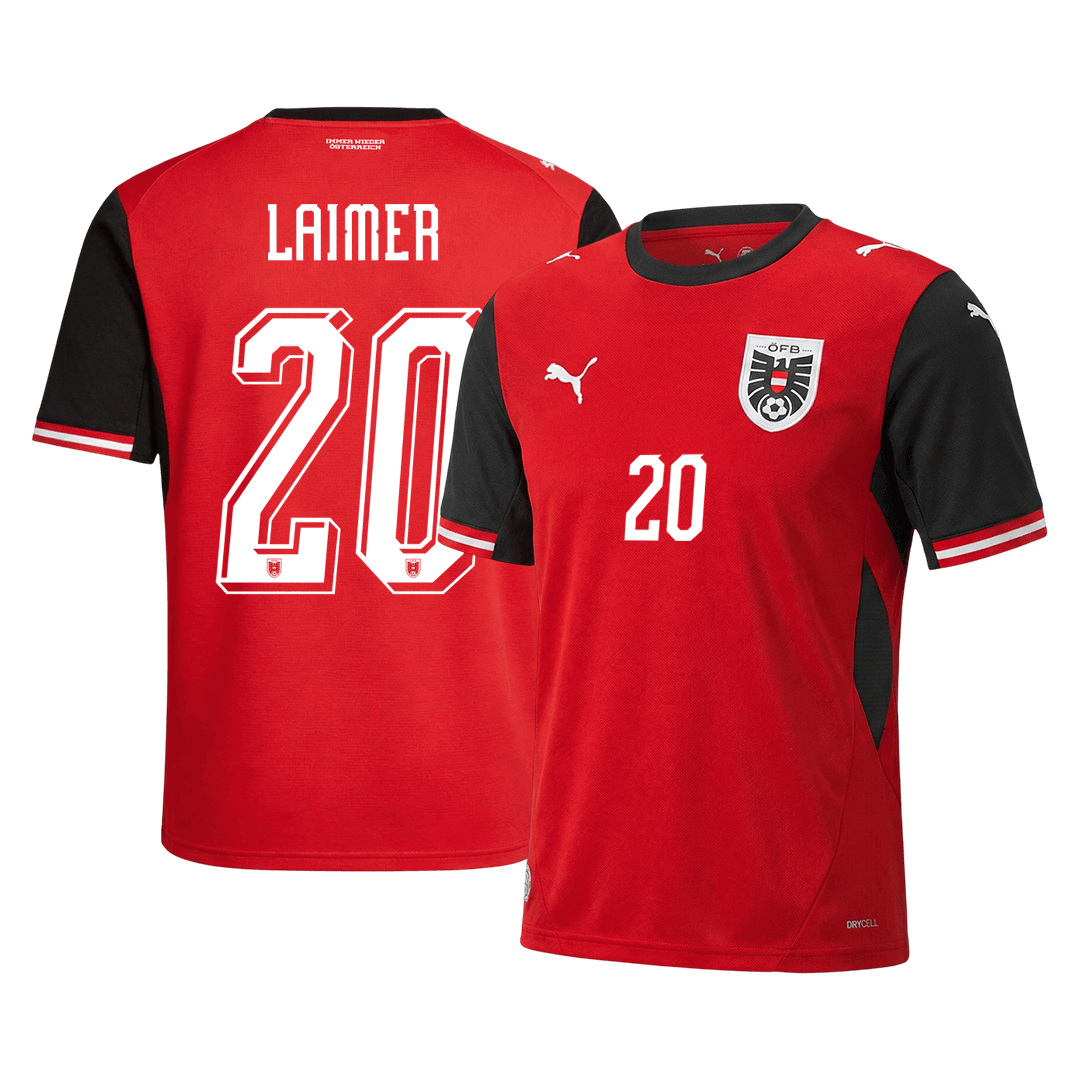 LAIMER #20 Austria Home Jersey World Cup 2026 
