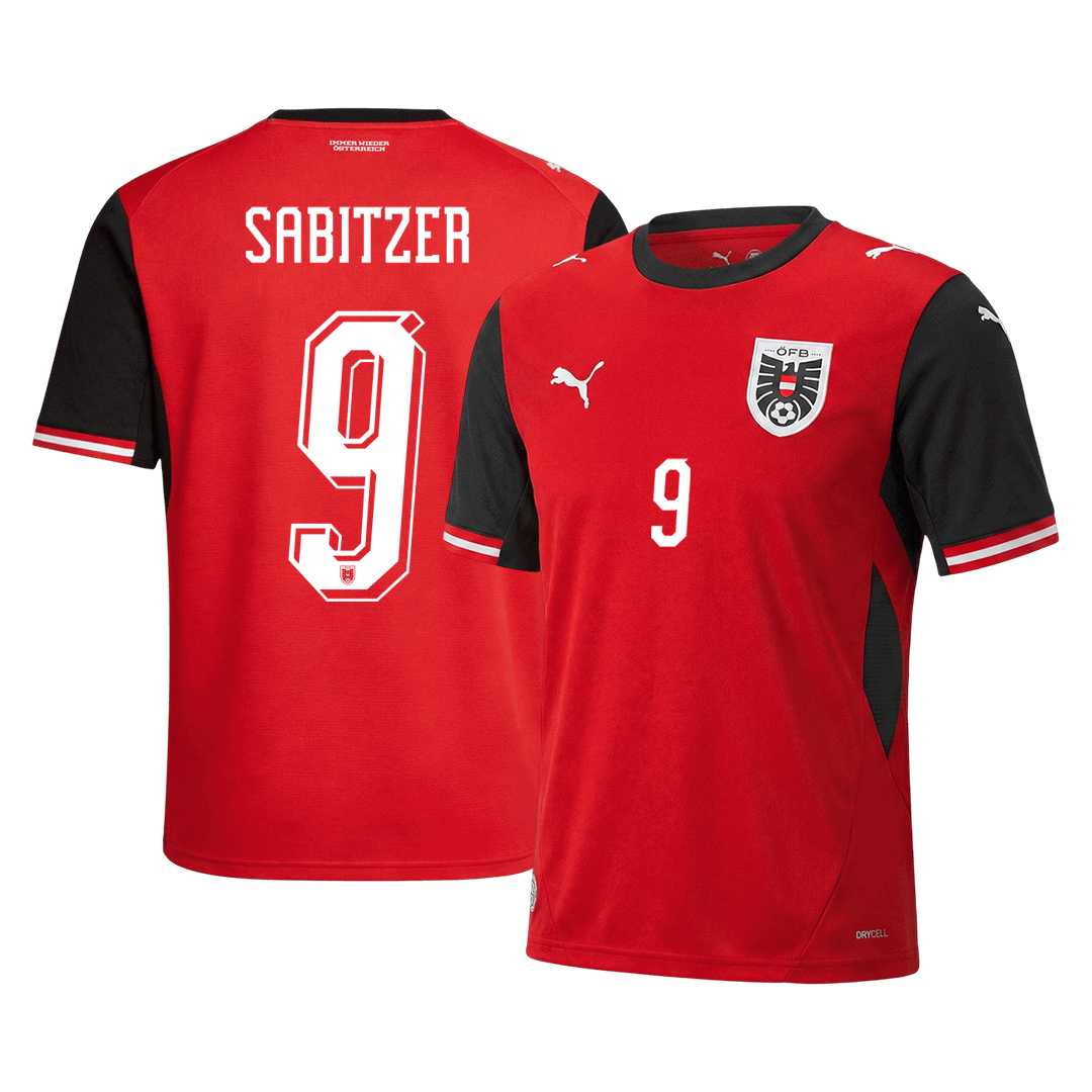 SABITZER #9 Austria Home Jersey World Cup 2026 