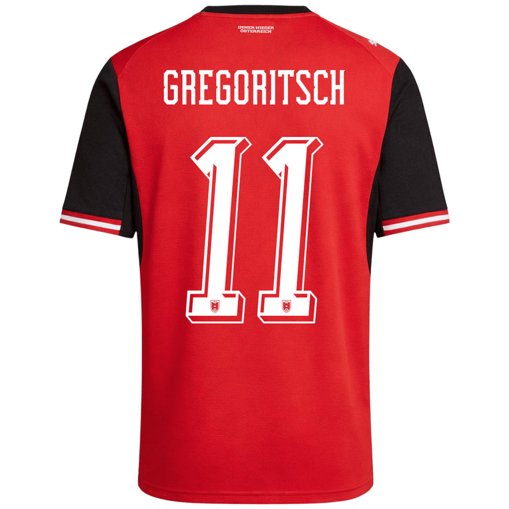 GREGORITSCH #11 Austria Home Jersey World Cup 2026 