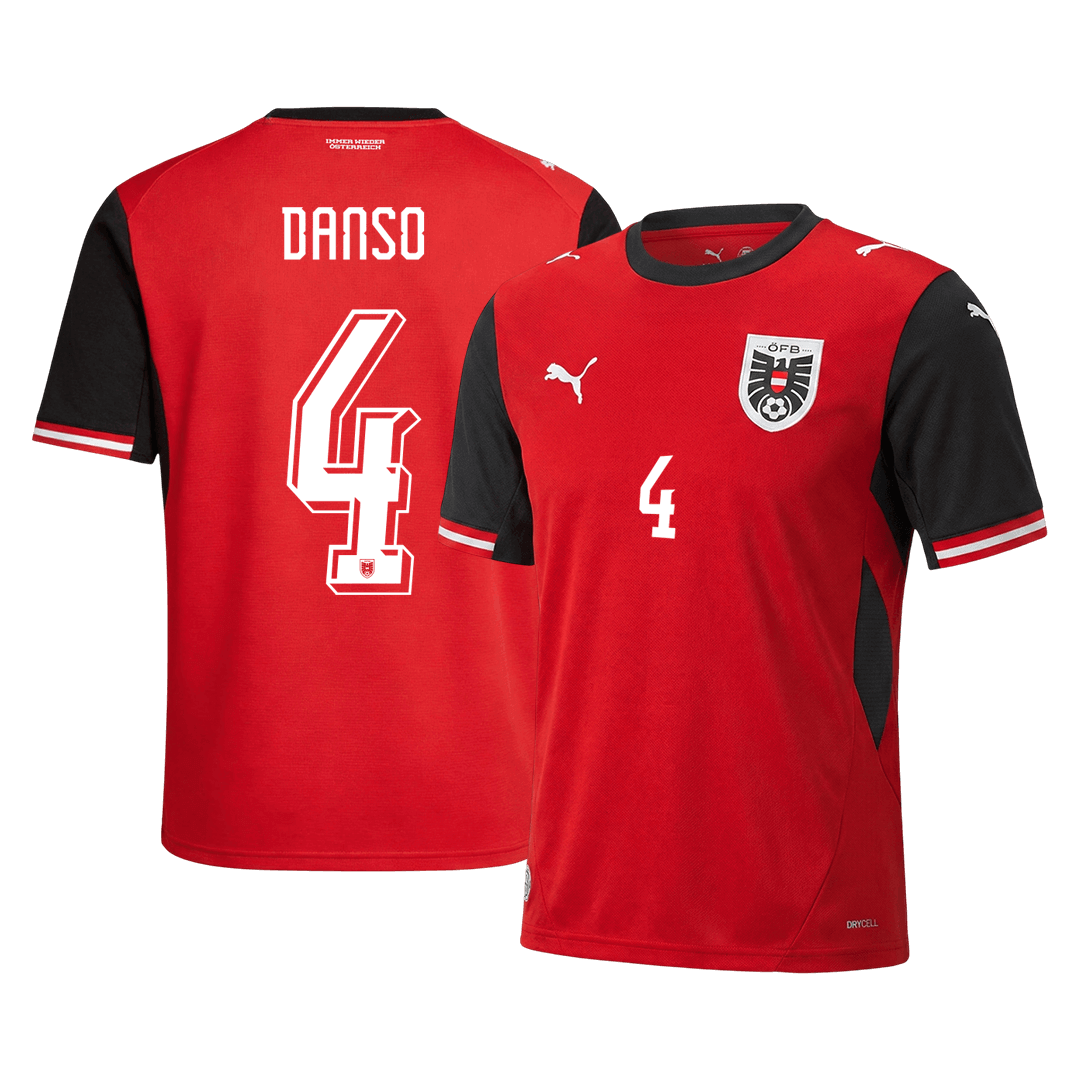 DANSO #4 Austria Home Jersey World Cup 2026 