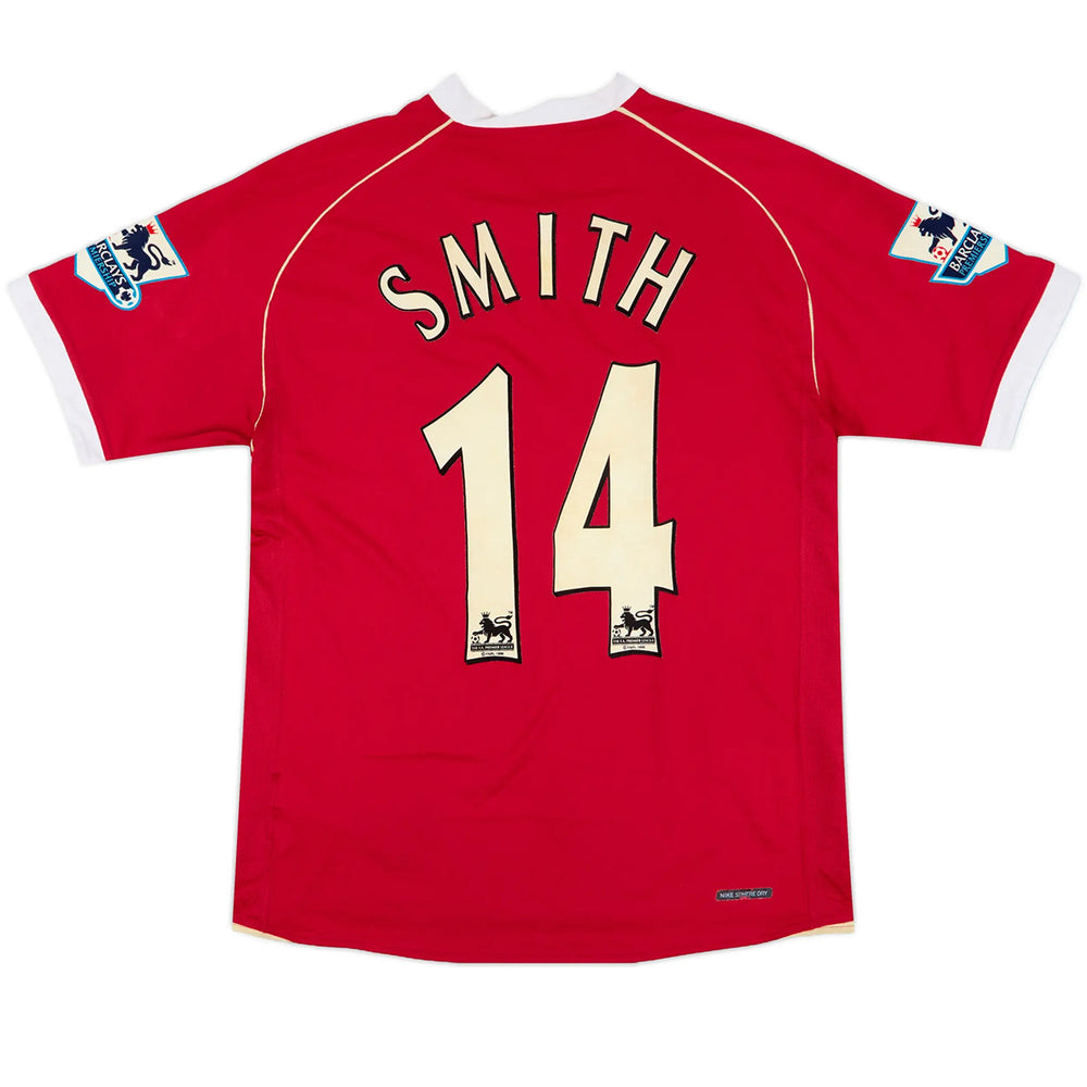 Smith #14 Retro Manchester United Home Jersey 2006/07 