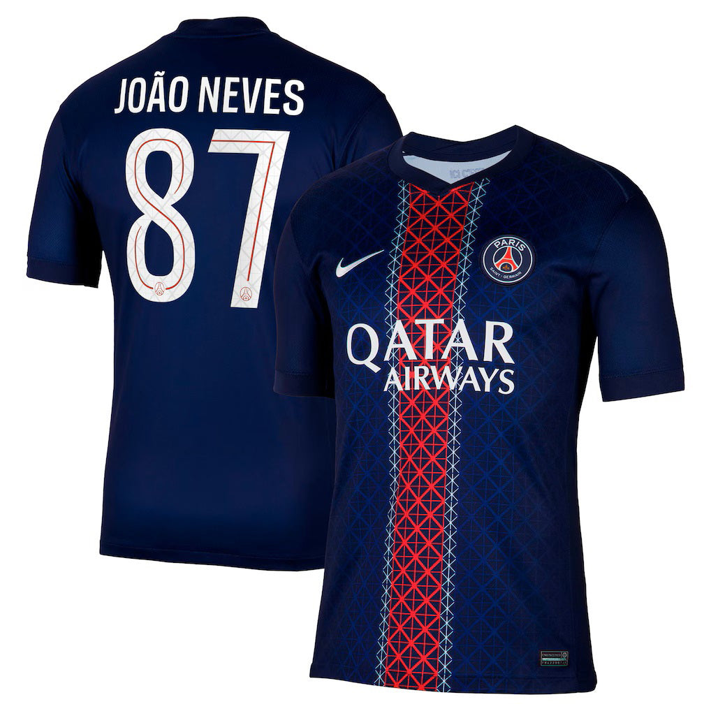 JOÃO NEVES #87 PSG Home Jersey 2025/26 - [Super Replica] 