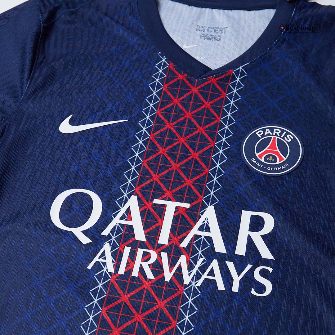 B.BARCOLA #29 PSG Home Match Jersey Player Version 2025/26 