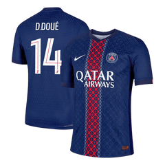 D.DOUÉ #14 PSG Home Match Jersey Player Version 2025/26 