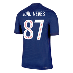 JOÃO NEVES #87 PSG Home Match Jersey Player Version 2025/26 