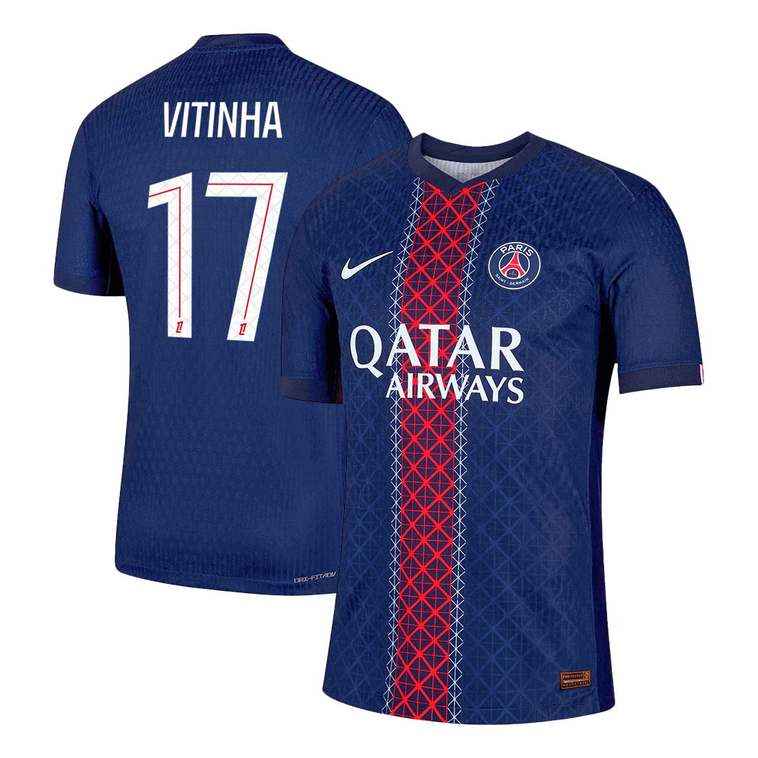 VITINHA #17 PSG Home Match Jersey Player Version 2025/26 