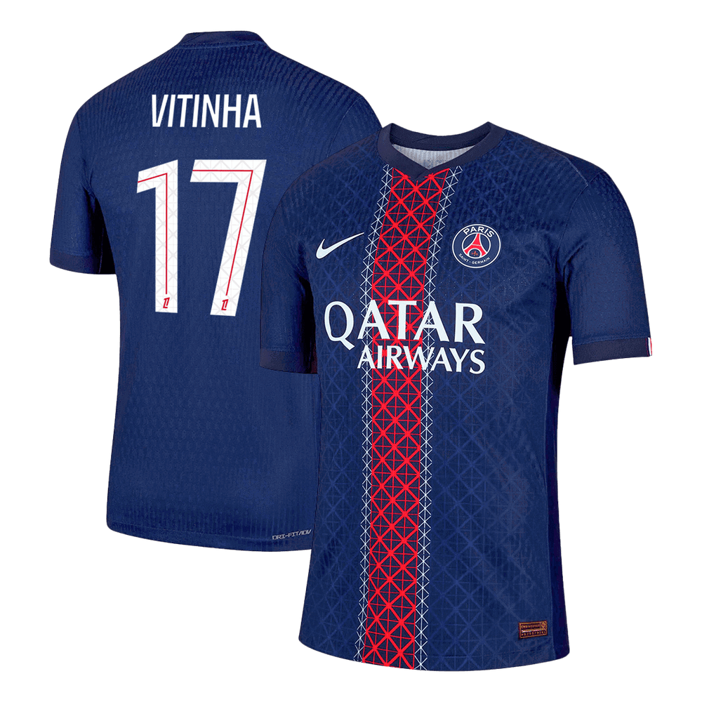VITINHA #17 PSG Home Match Jersey Player Version 2025/26 