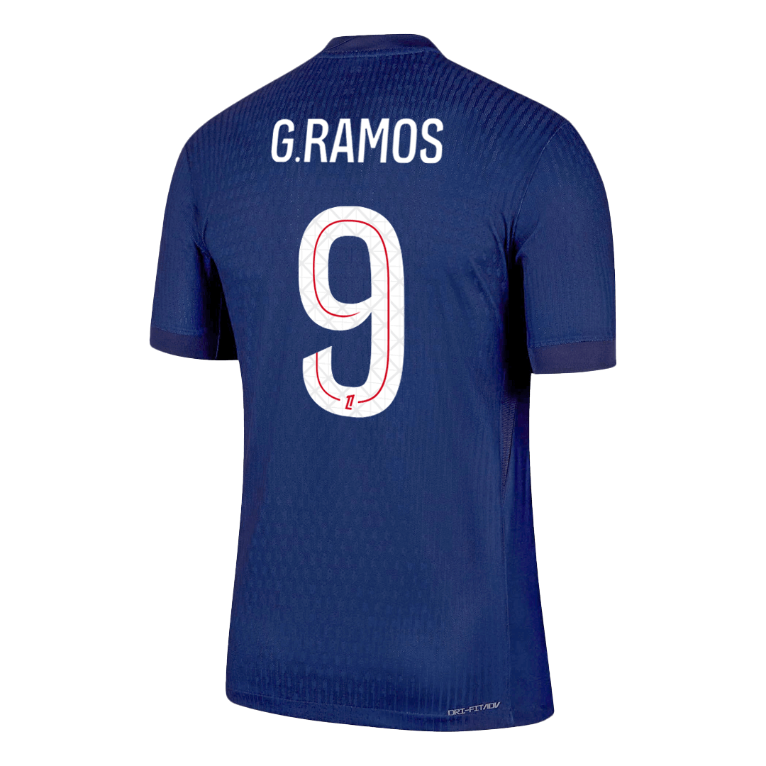G.RAMOS #9 PSG Home Match Jersey Player Version 2025/26 