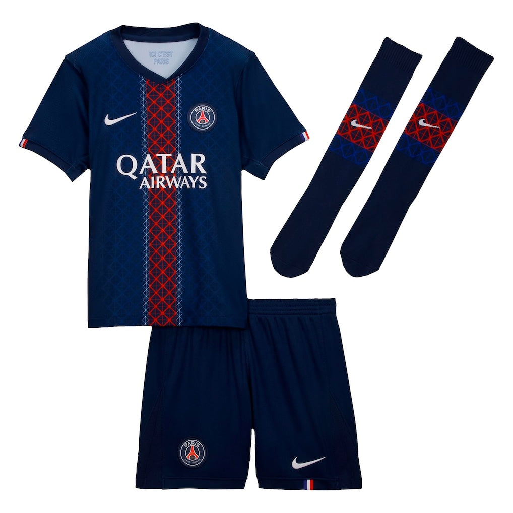 Kids PSG Home Jersey Full Kit 2025/26 