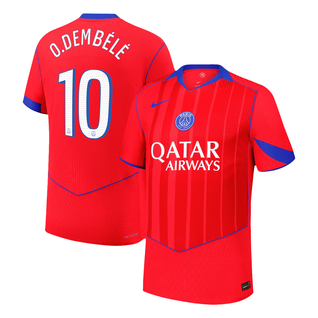 O.DEMBÉLÉ #10 PSG Third Match Jersey Player Version 2025/26 