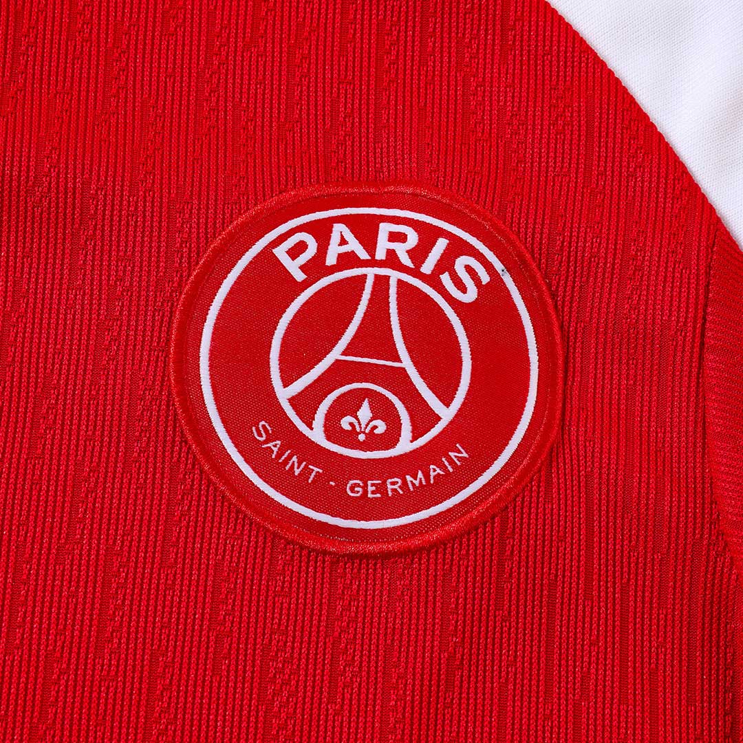 PSG Zipper Sweatshirt Kit(Top+Pants) Red 2025/26 