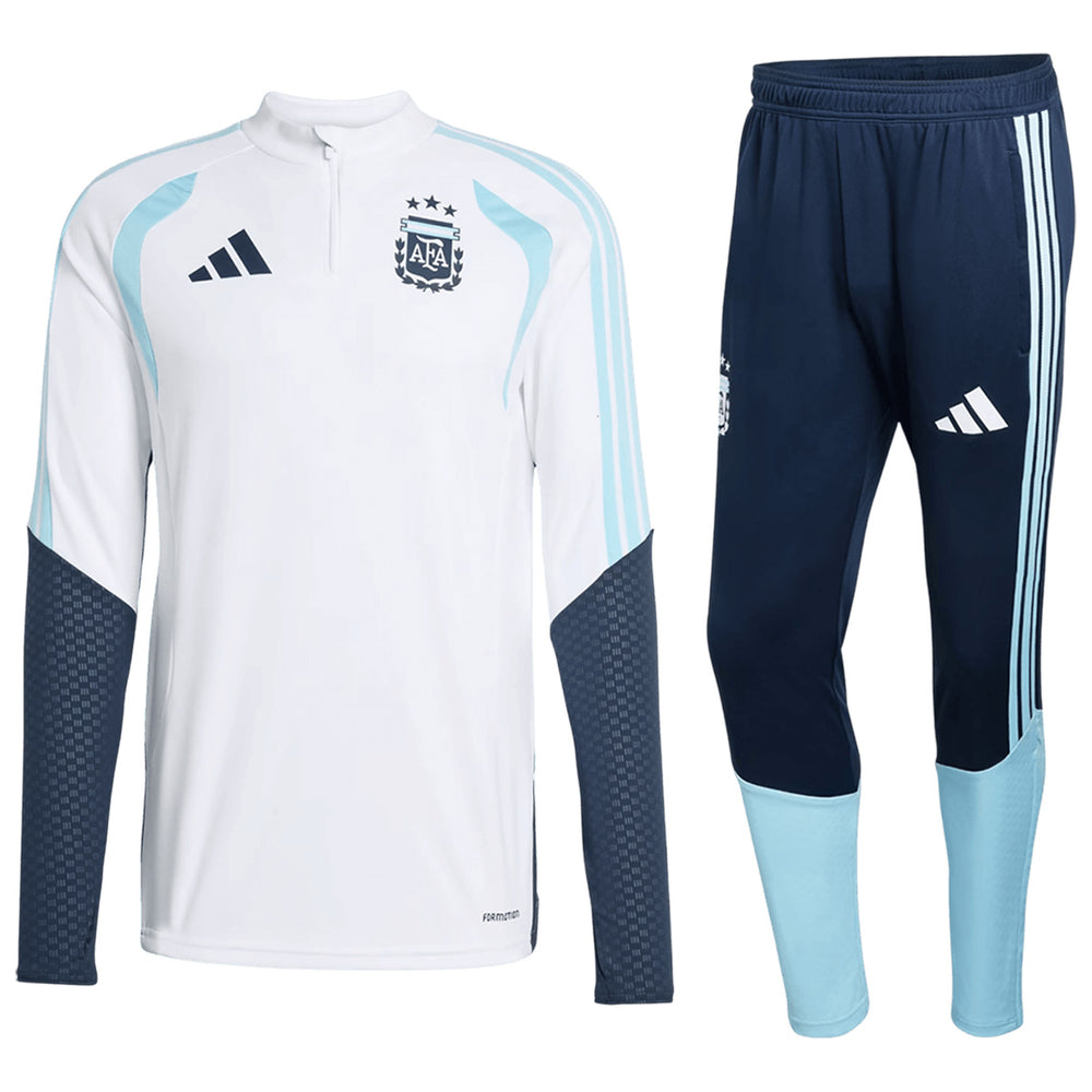 Kids Argentina Training Tracksuit Kit(Jacket+Pants) White 2026 