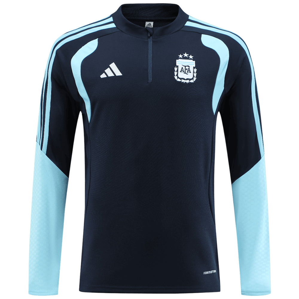 Argentina Zipper Sweatshirt Kit(Top+Pants) Navy 2026 