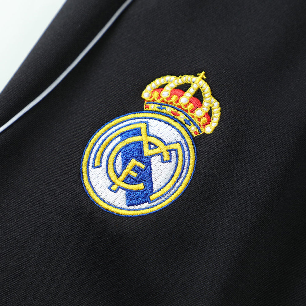 Real Madrid x Marvel Zipper Sweatshirt Kit(Top+Pants) Black 2025/26 