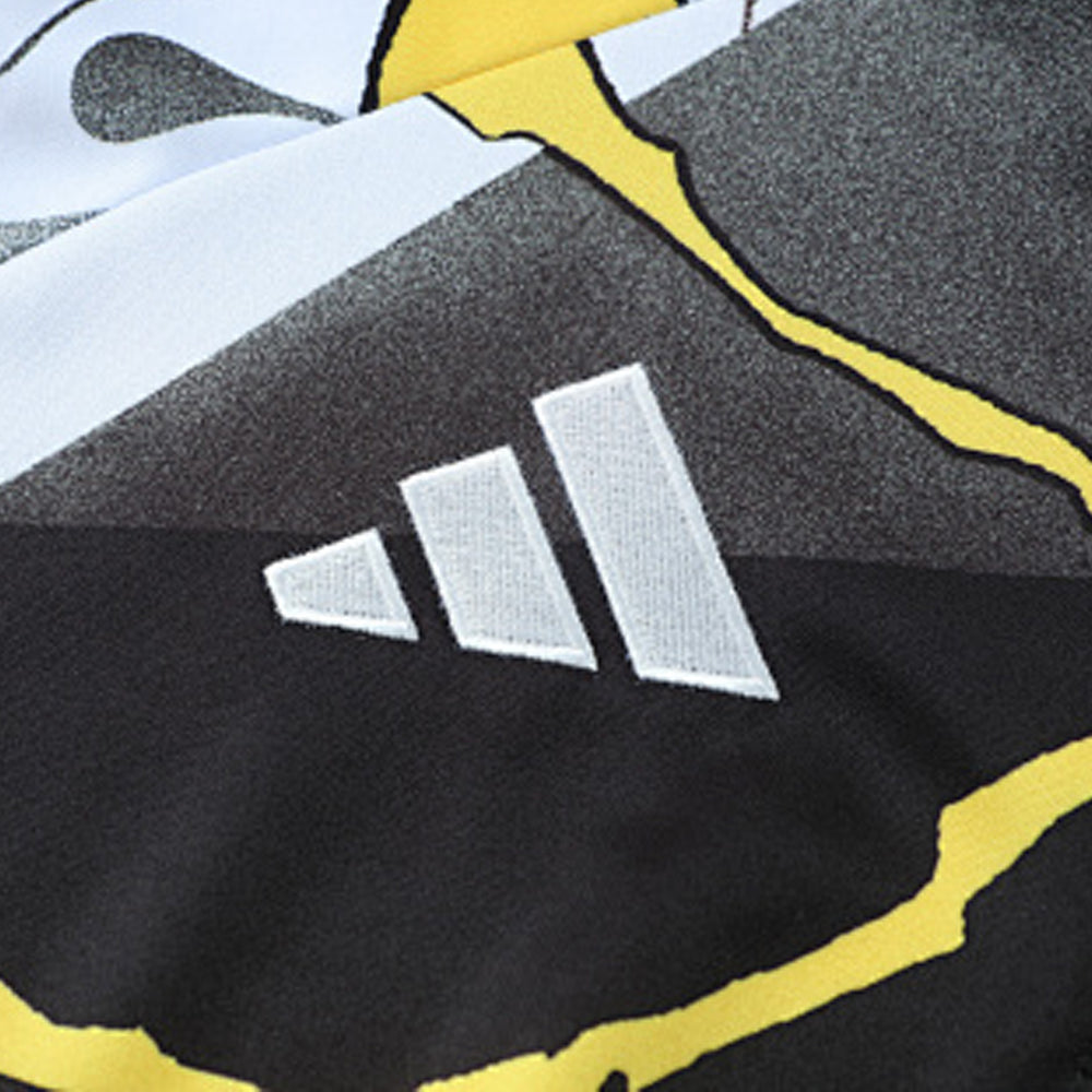 Kids Real Madrid x Marvel Zipper Sweatshirt Kit(Top+Pants) Black 2025/26 