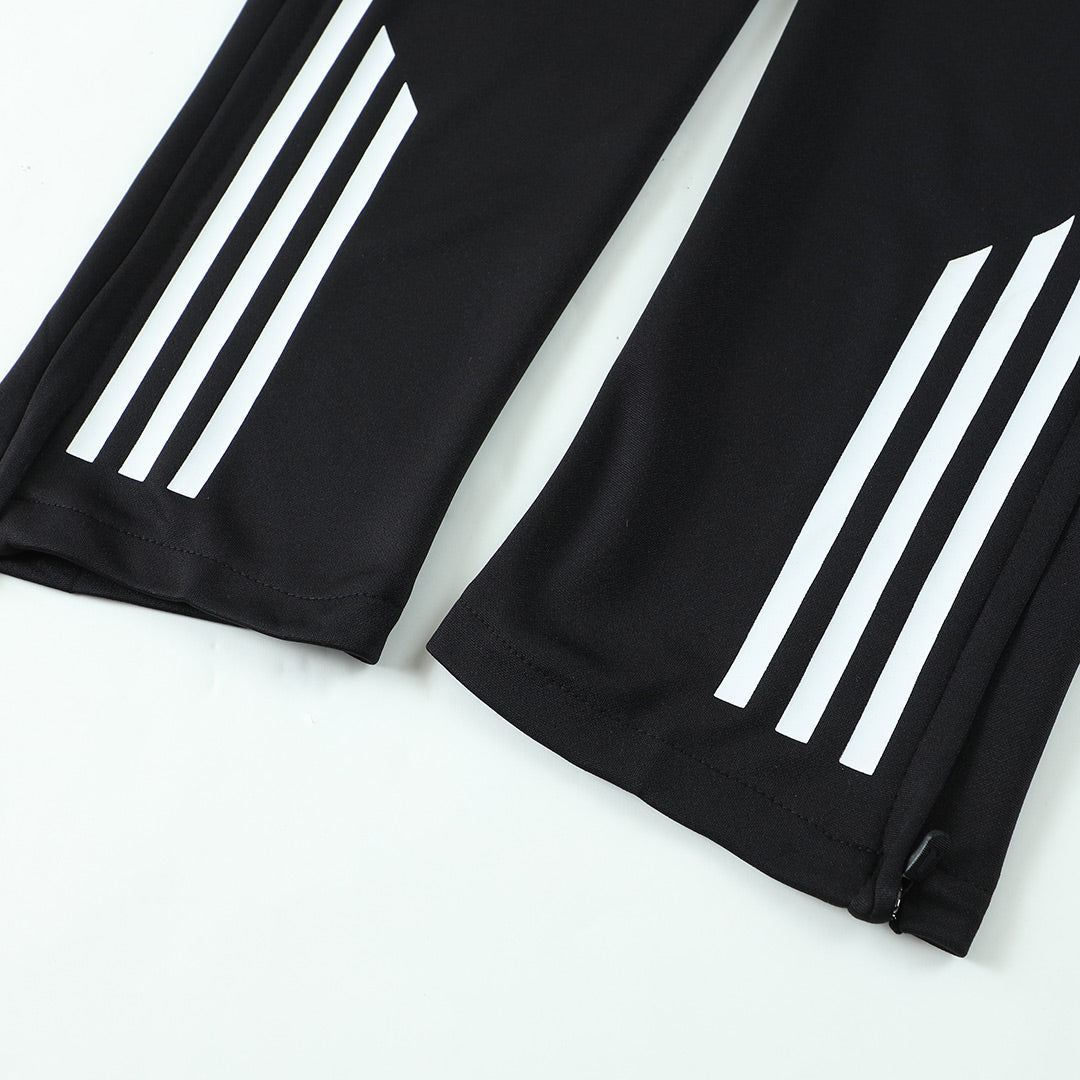 Kids Real Madrid x Marvel Zipper Sweatshirt Kit(Top+Pants) Black 2025/26 