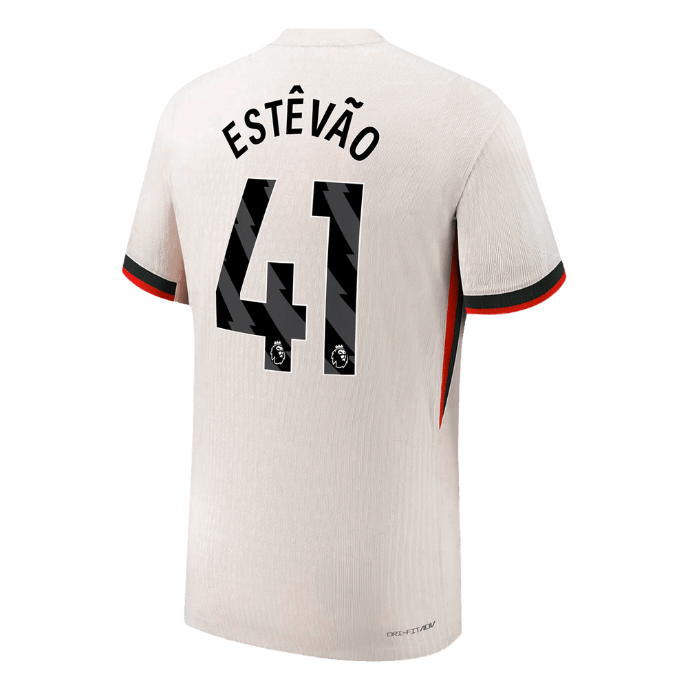 ESTÊVÃO #41 Chelsea Away Match Jersey Player Version 2025/26 