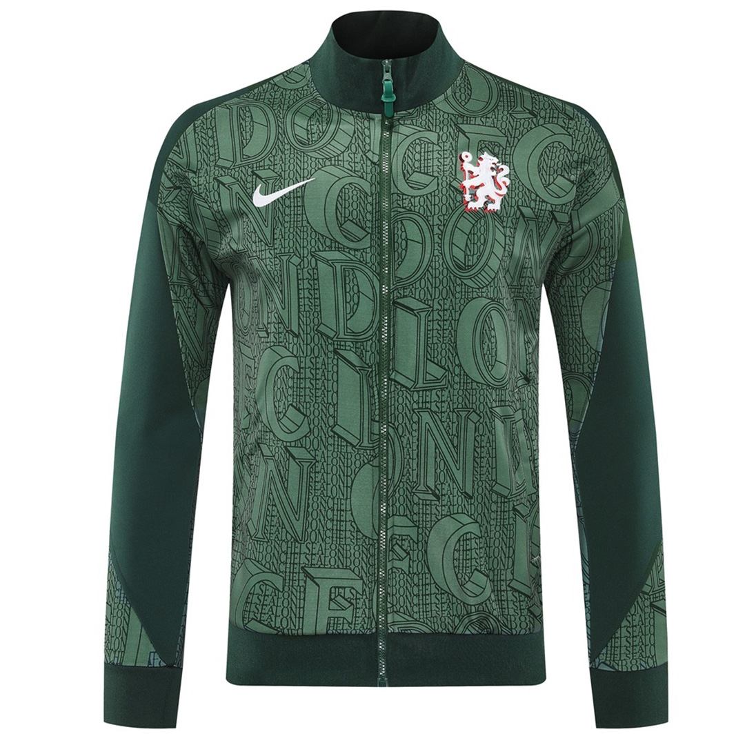 Chelsea Training Tracksuit Kit(Jacket+Pants) Green 2025/26 