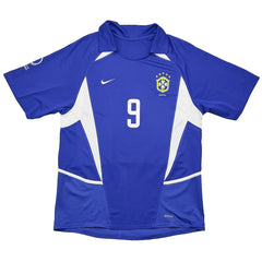 Ronaldo #9 Retro Brazil Away Jersey World Cup 2002 