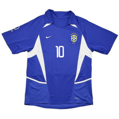 Rivaldo #10 Retro Brazil Away Jersey World Cup 2002 