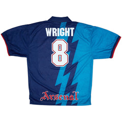 Wright #8 Retro Arsenal Away Jersey 1995/96 