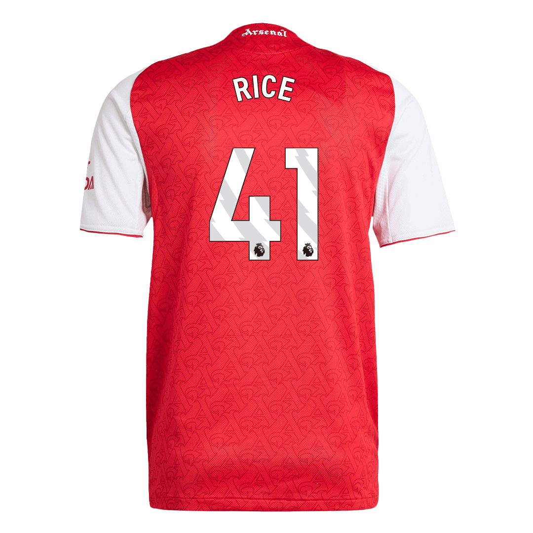 RICE #41 Arsenal Home Match Jersey Player Version 2025/26 