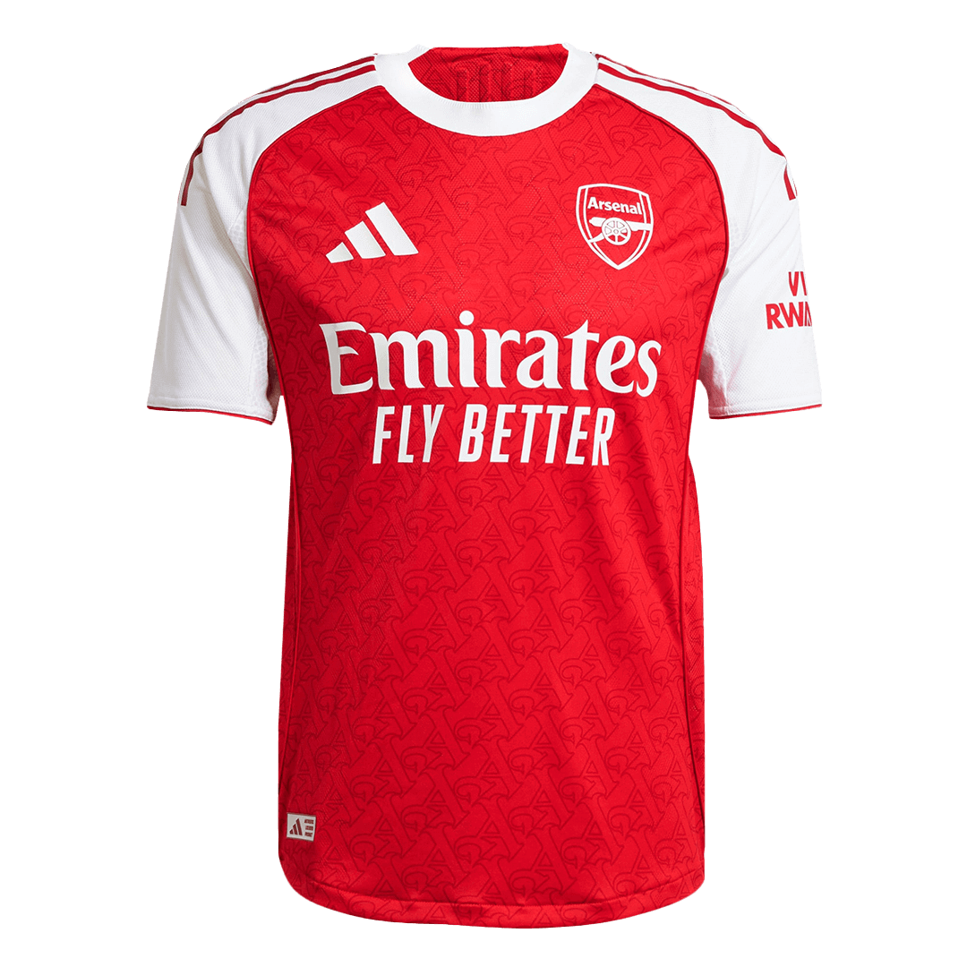 RICE #41 Arsenal Home Match Jersey Player Version 2025/26 
