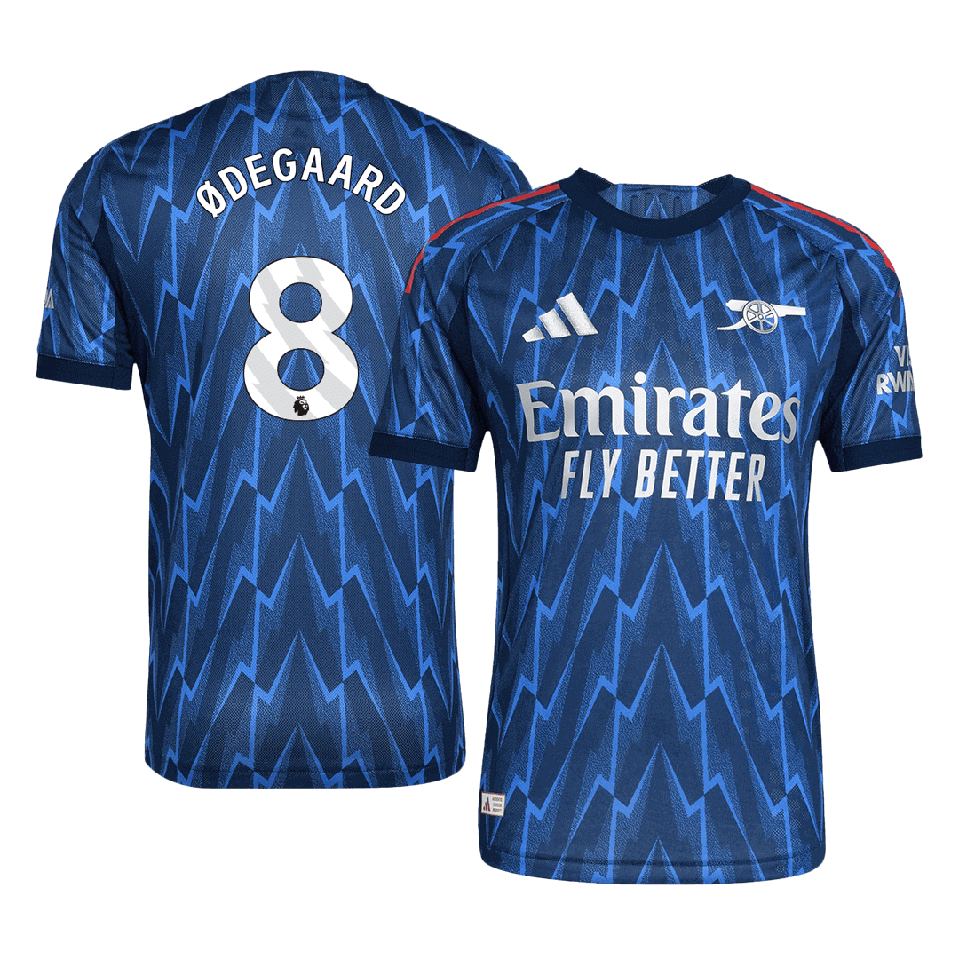 ØDEGAARD #8 Arsenal Away Match Jersey Player Version 2025/26 