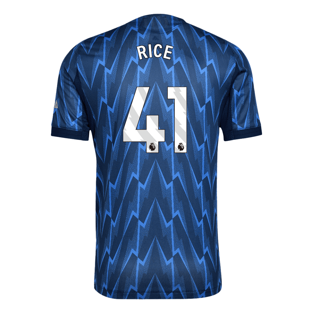 RICE #41 Arsenal Away Match Jersey Player Version 2025/26 