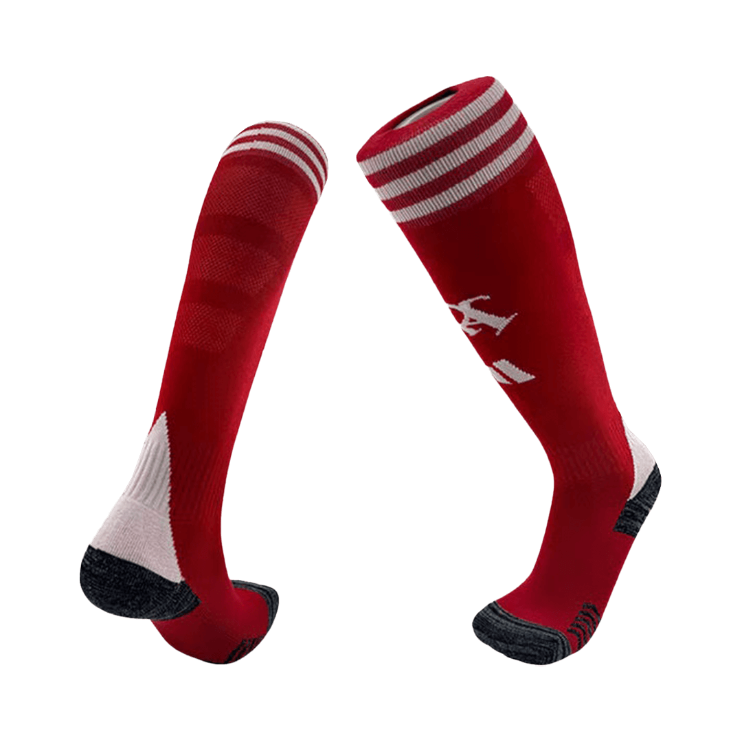 Kids Arsenal Home Soccer Socks - Red 2025/26 