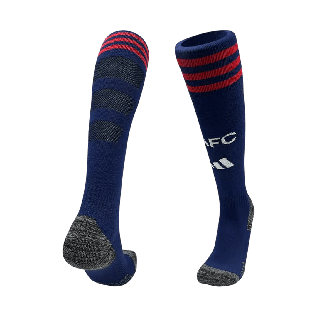 Arsenal Away Soccer Socks - Black 2025/26 