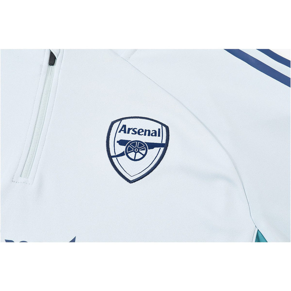 Kids Arsenal 1/4 Zipper Sweat Kit(Top+Pants) Gray 2025/26 