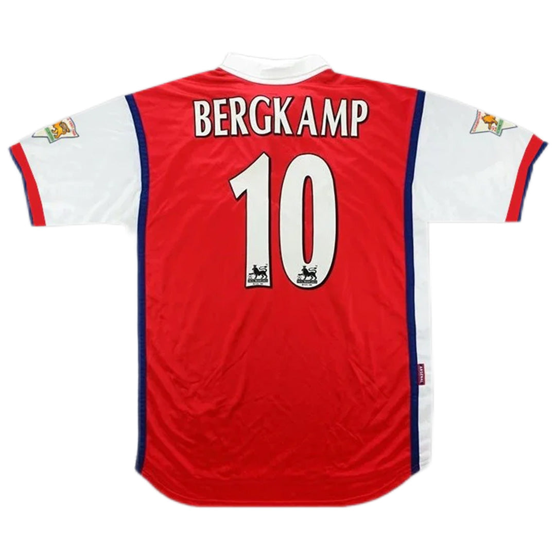Bergkamp #10 Retro Arsenal Home Jersey 1998/99 