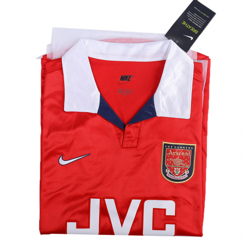 Bergkamp #10 Retro Arsenal Home Jersey 1998/99 
