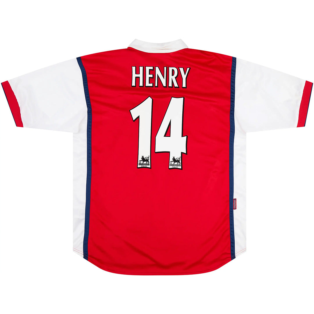 HENRY #14 Retro Arsenal Home Jersey 1998/99 