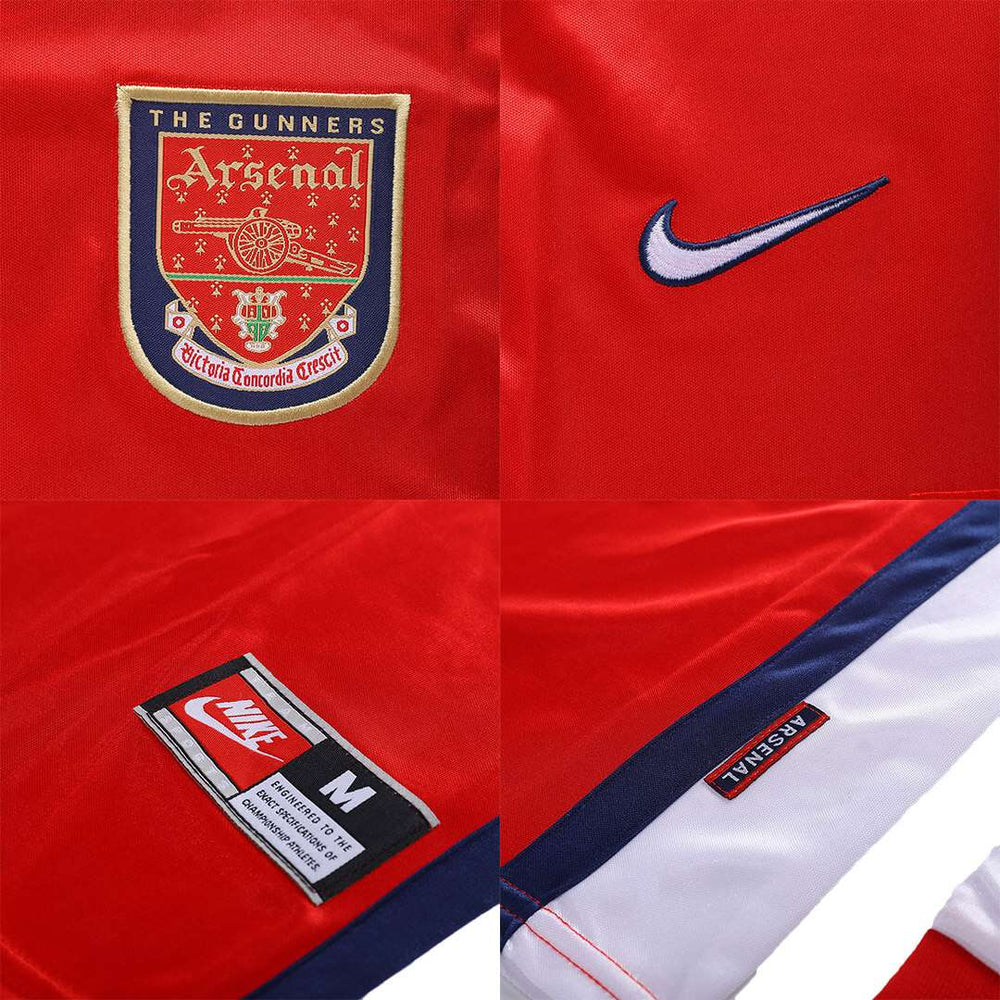 Vieira #4 Retro Arsenal Home Jersey 1998/99 