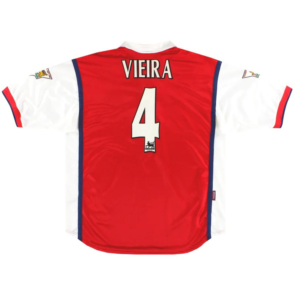 Vieira #4 Retro Arsenal Home Jersey 1998/99 