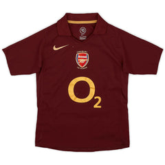 Pires #7 Retro Arsenal Home Jersey 2005/06 