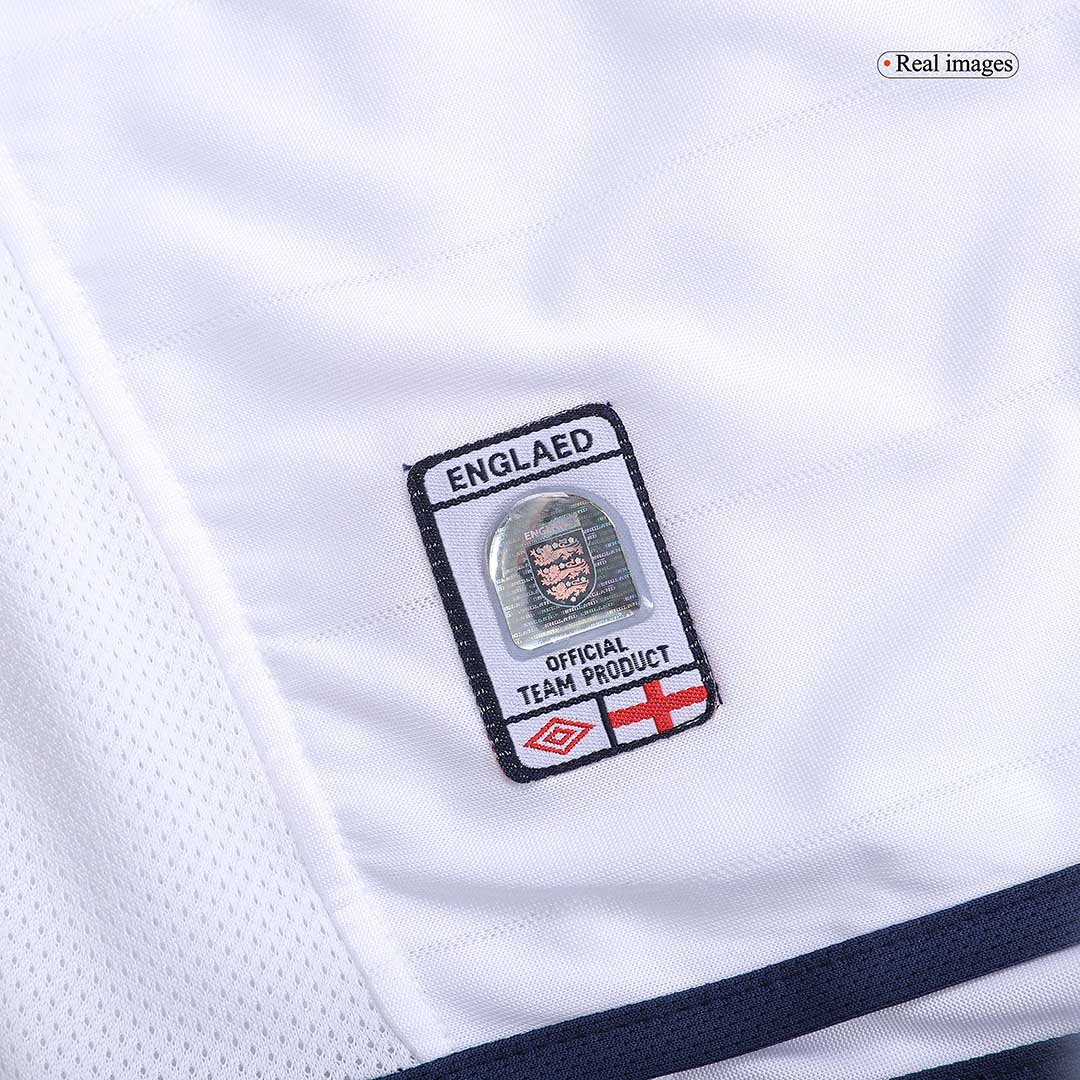 Beckham #7 Retro England Home Jersey Euro Cup 2004 