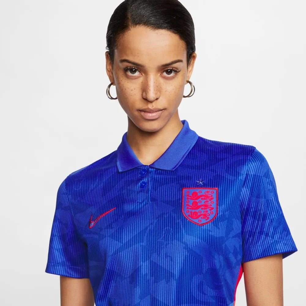 2020-21 England WOMENS Away Soccer Jersey - Blue-Red 