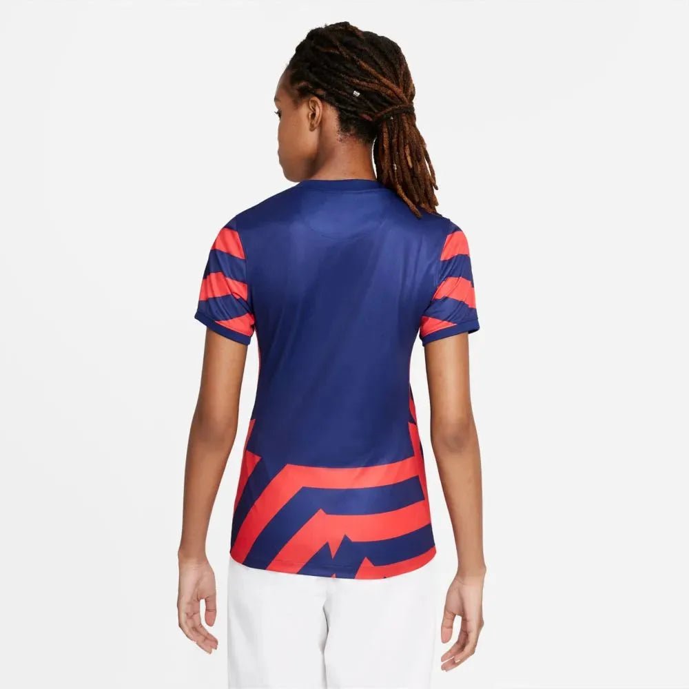 2021-22 USA Women Away Soccer Jersey - Navy-Red 