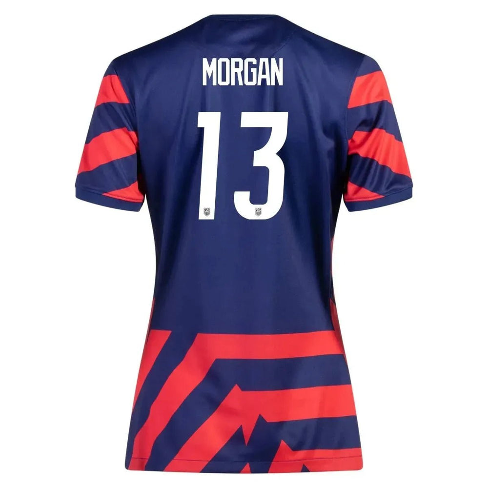 2021-22 USA Women Away Soccer Jersey - Navy-Red 