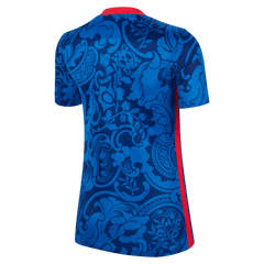 France Women's EC22 Home Soccer Jersey - Hyper Cobalt-Siren Red 