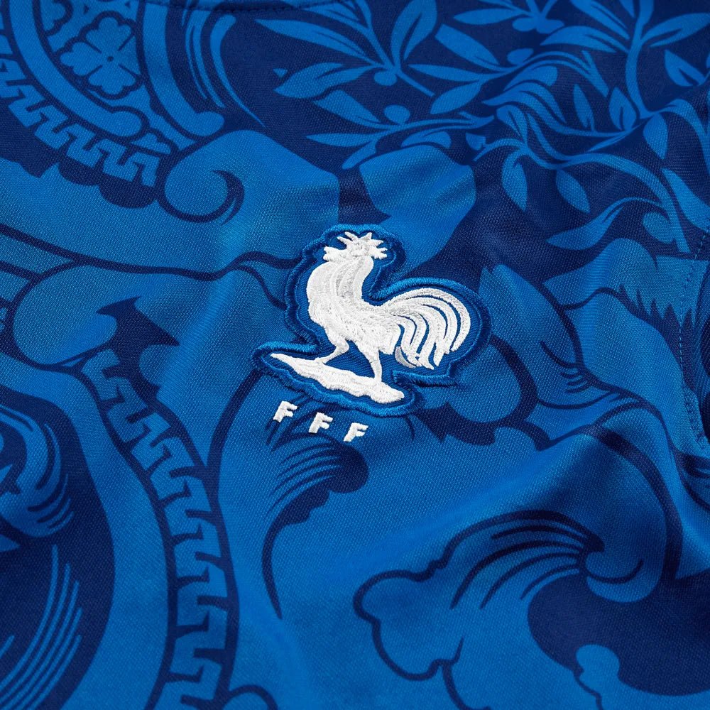 France Women's EC22 Home Soccer Jersey - Hyper Cobalt-Siren Red