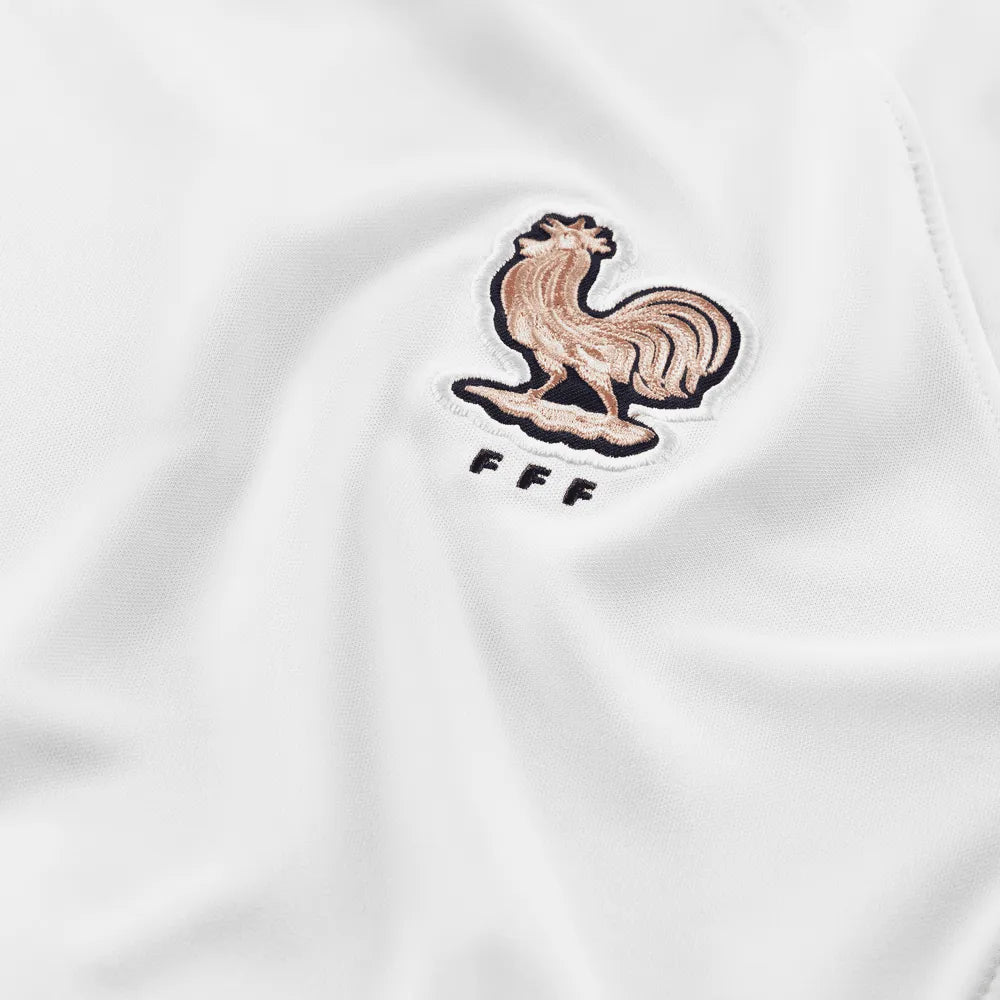 France Women's EC22 Away Soccer Jersey - White-Pink Glaze 