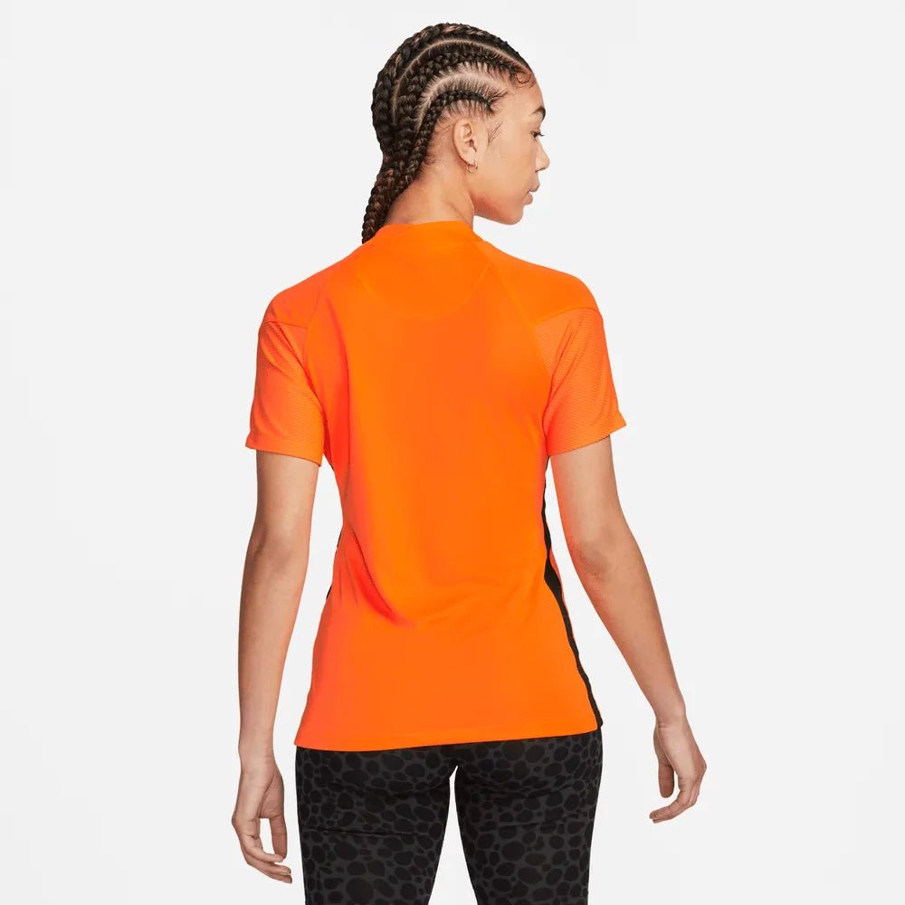 Netherlands Women's EC22 Home Soccer Jersey - Total Orange-Black