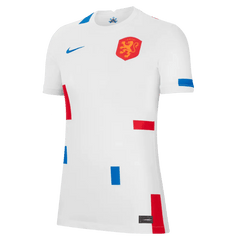 Netherlands Women's EC22 Away Soccer Jersey - White-Soar 